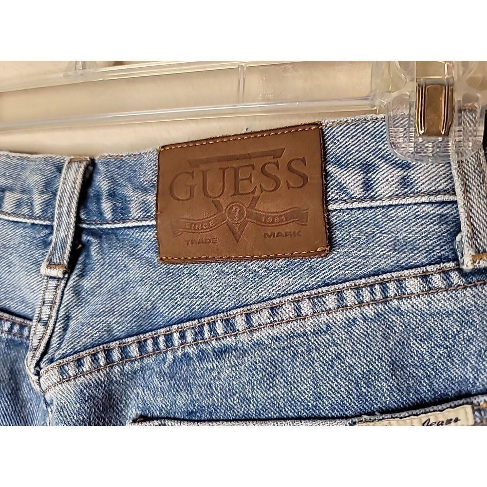 Guess Jeans Men's Size 28 Blue Button Fly  USA Demin Vintage T71 - Picture 8 of 16